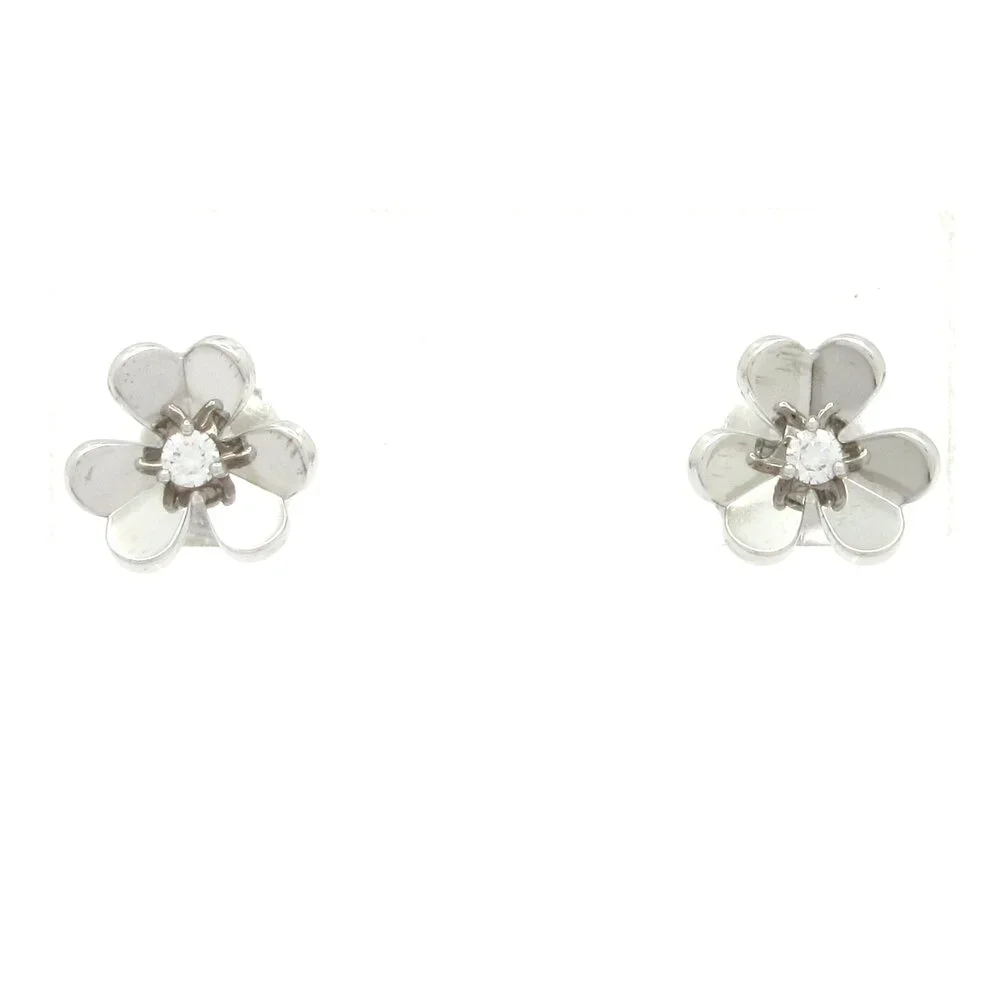 Van Cleef & Arpels Frivole Earrings Mini Model Earrings VCARPJMO00 18K White